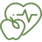 Diabetes and lifestyle disease management icon